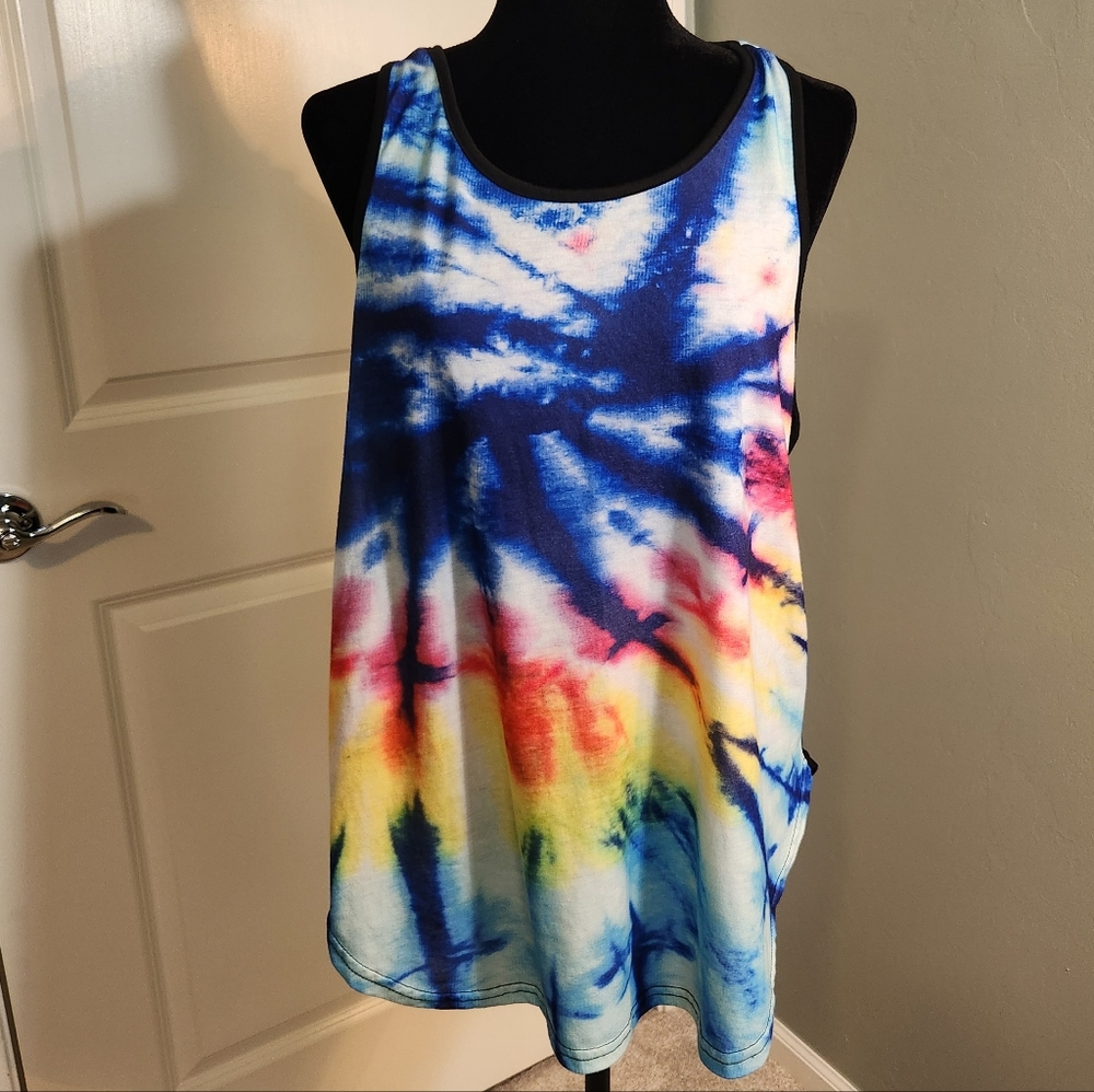 Womens Tie-dye Racerback Tank - Loveu.dear Brand.